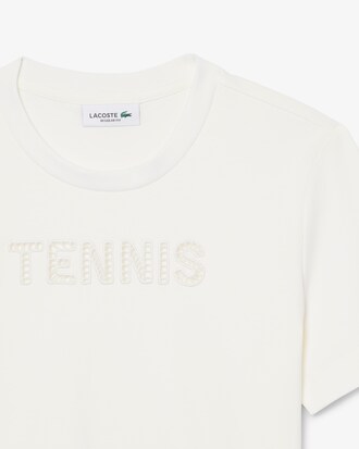 T-shirt com Bordado Alusivo ao T&eacute;nis