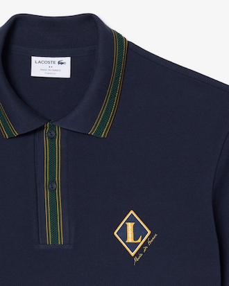 Polo Classic Fit com Emblema &laquo;French Made&raquo;