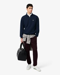 Sweatshirt de Felpa com Fecho e Gola