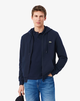 Sweatshirt de Felpa Classic Fit com Fecho