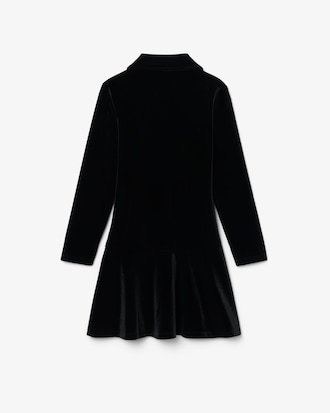 Vestido Polo de Veludo Elástico Brilhante