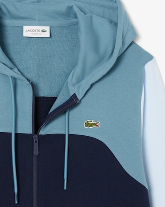 Hoodie Colorblock com Fecho