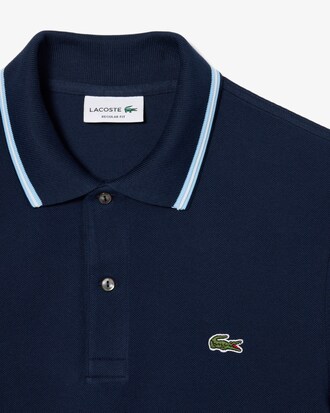 Polo L.12.12 com Acabamento em Contraste Regular Fit