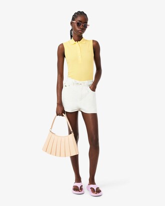 Polo L.12.D El&aacute;stico e Sem Mangas Slim Fit