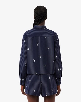 Camisa Oversize com Motivos em Jacquard