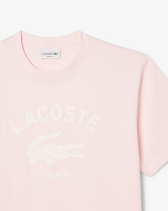 T-shirt de Algodão com Estampado de Assinatura