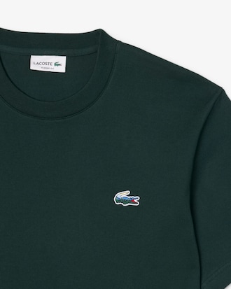 T-shirt em Jersey Grosso com Crocodilo de Paisagem