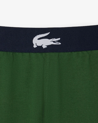 Calções Loungewear de Felpa com Corte Direito
