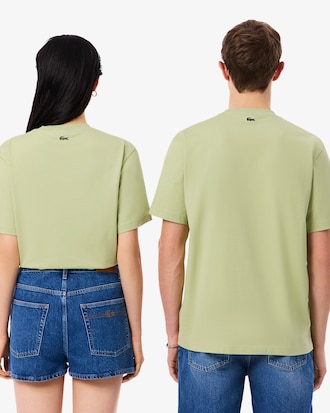 T-shirt em Jersey com Marca Gravada em Relevo