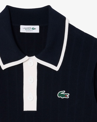 Sweater de Golfe El&aacute;stica com Gola de Polo