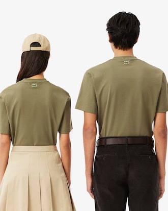 T-shirt de Algod&atilde;o com Estampado de Assinatura