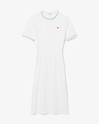 Vestido tipo T-shirt Jersey com Acabamento em Contraste