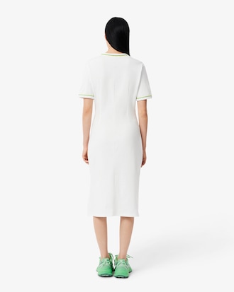 Vestido tipo T-shirt Jersey com Acabamento em Contraste