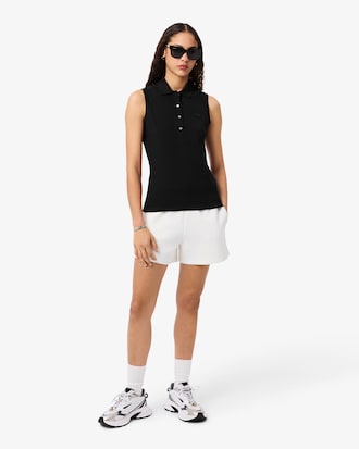 Polo L.12.D El&aacute;stico e Sem Mangas Slim Fit