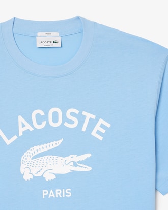 T-shirt de Algodão com Estampado de Assinatura