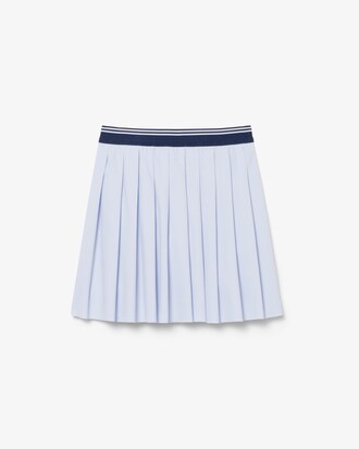 Saia Plissada de Algod&atilde;o Oxford