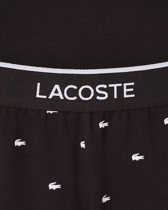 Pijama de Algod&atilde;o com Estampado de Crocodilo