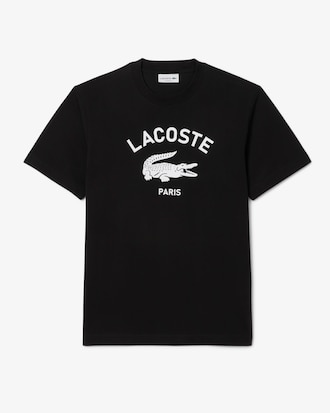 T-shirt de Algodão com Estampado de Assinatura