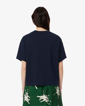 T-shirt em Jersey Drapeada Oversize