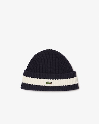 Gorro em Malha Canelada de L&atilde;