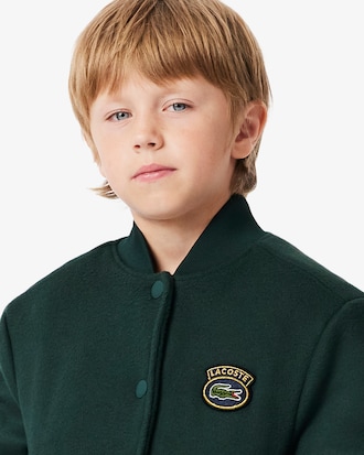 Blus&atilde;o Bomber com Emblema de Crocodilo