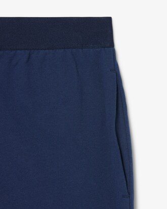 Calções Loungewear em Felpa Straight Fit