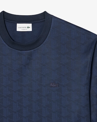 T-shirt em Jacquard com Monograma