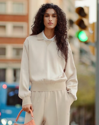 Polo de Cetim Relaxed Fit