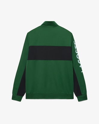 Sweatshirt Desportiva com Fecho e Estampado da Marca