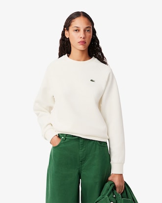 Sweatshirt Piqué com Gola Redonda