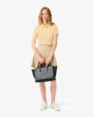 Polo piqué de algodão stretch Lacoste para Mulher