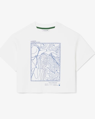 T-shirt Bordada em Jersey Grosso Oversize