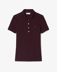Polo piqu&eacute; de algod&atilde;o stretch Lacoste para Mulher