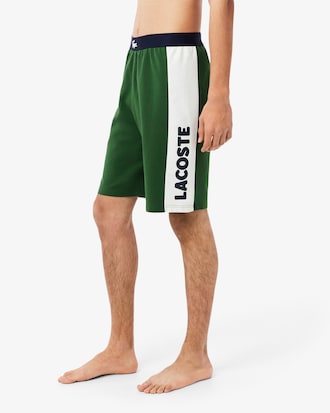Calções Loungewear de Felpa com Corte Direito