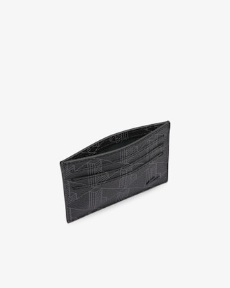 Porta-cart&otilde;es em lona com estampado de monograma The Blend para homem