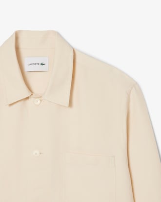 Overshirt em Mistura de Linho