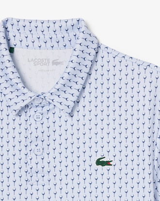 Polo de Golfe Regular Fit Estampado