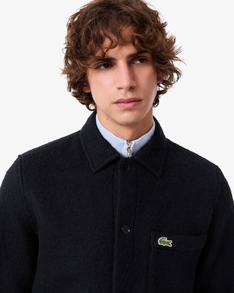 Overshirt de Feltro de Mistura de L&atilde;