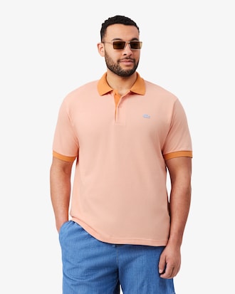 Polo Canelado Contrastante Classic Fit