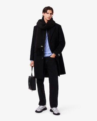 Cachecol de Lã de Alpaca com Franjas