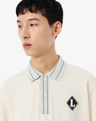 Polo com Emblema Classic Fit de Fabrico Franc&ecirc;s