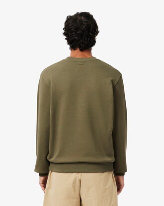 Sweatshirt em Velo com Motivo Bordado
