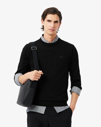 Sweater de Lã Merino com Decote Redondo