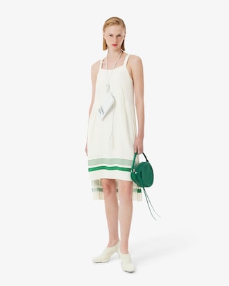 Vestido Runway Plissado e Assim&eacute;trico