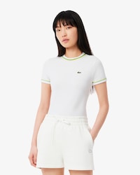 T-shirt em Jersey com Pormenores em Contraste