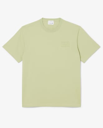 T-shirt em Jersey com Marca Gravada em Relevo