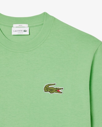 T-shirt de Algodão Grosso com Emblema Loose Fit