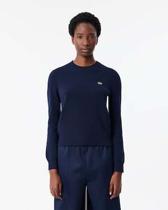 Sweater de Algodão com Decote Redondo