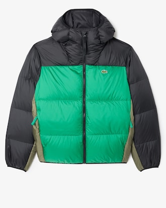 Blusão de Penugem Colorblock Impermeável