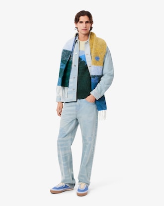 Sweater de Lã Jacquard de Alpaca com Paisagem